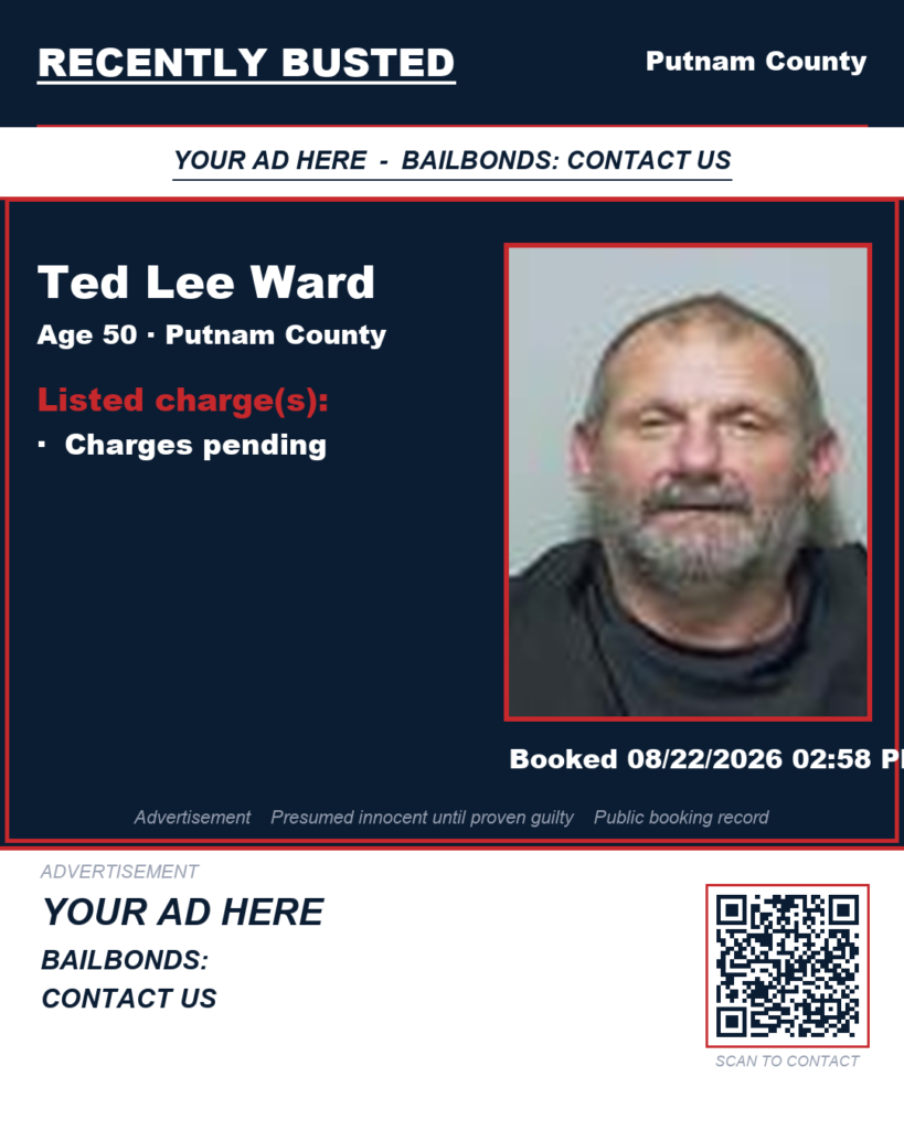 Arrest report - Ted Lee Ward