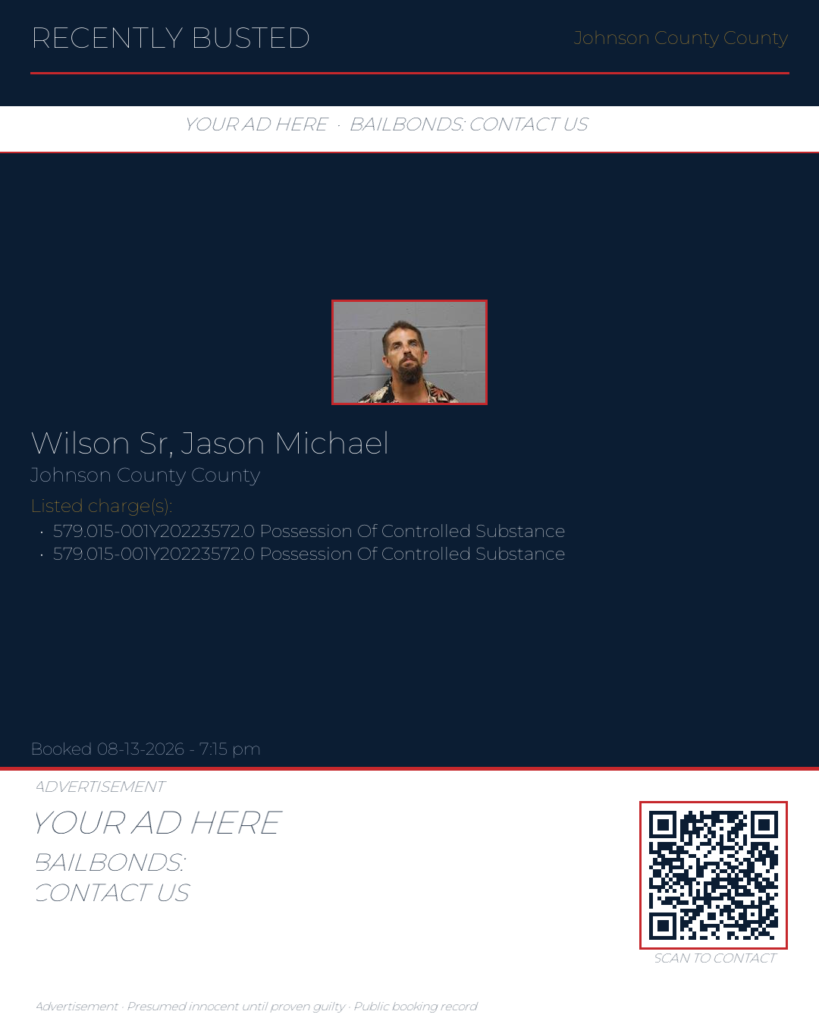Arrest report — WILSON SR, JASON MICHAEL