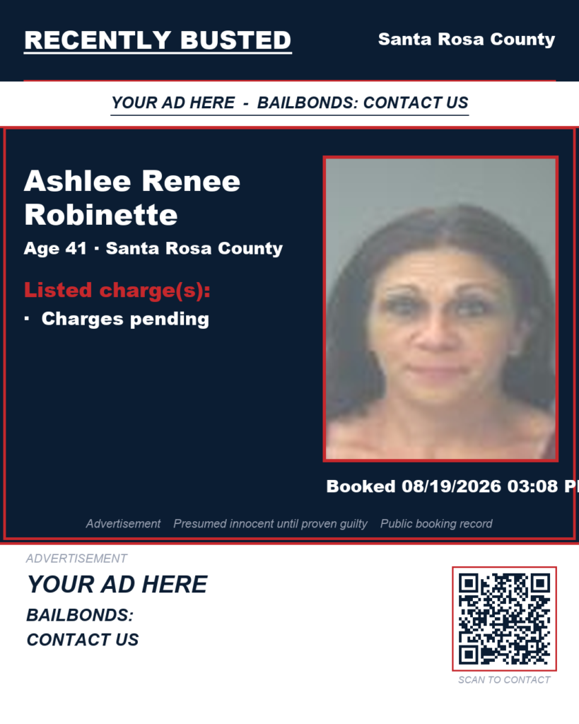 Arrest report — Ashlee Renee Robinette