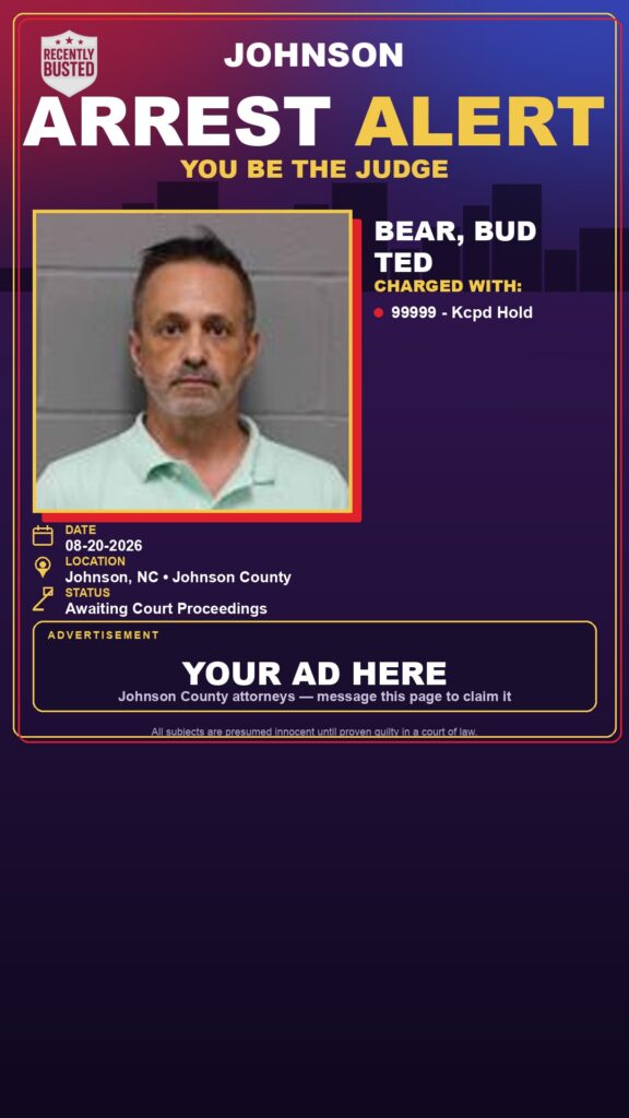 Arrest report — BEAR, BUD TED