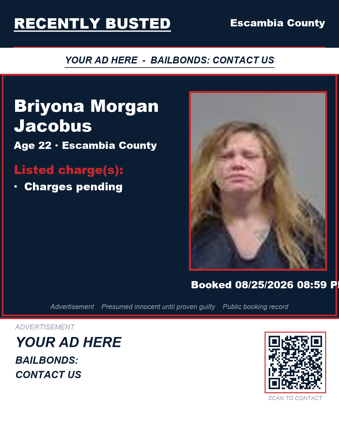 Arrest report - Briyona Morgan Jacobus