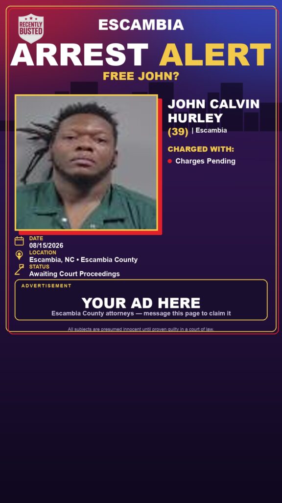 Arrest report - John Calvin Hurley