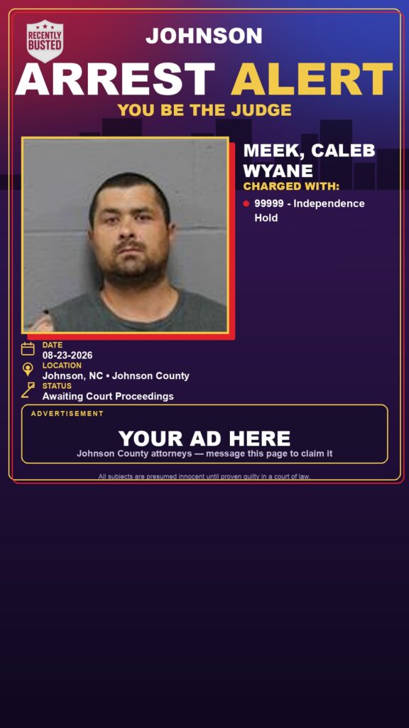 Arrest report — MEEK, CALEB WYANE