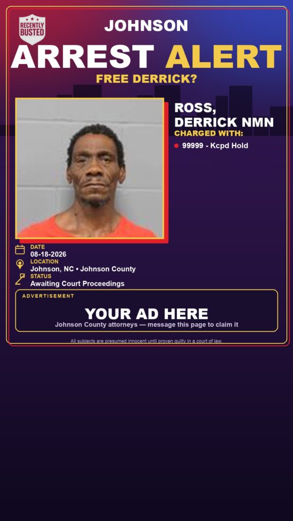 Arrest report — ROSS, DERRICK NMN