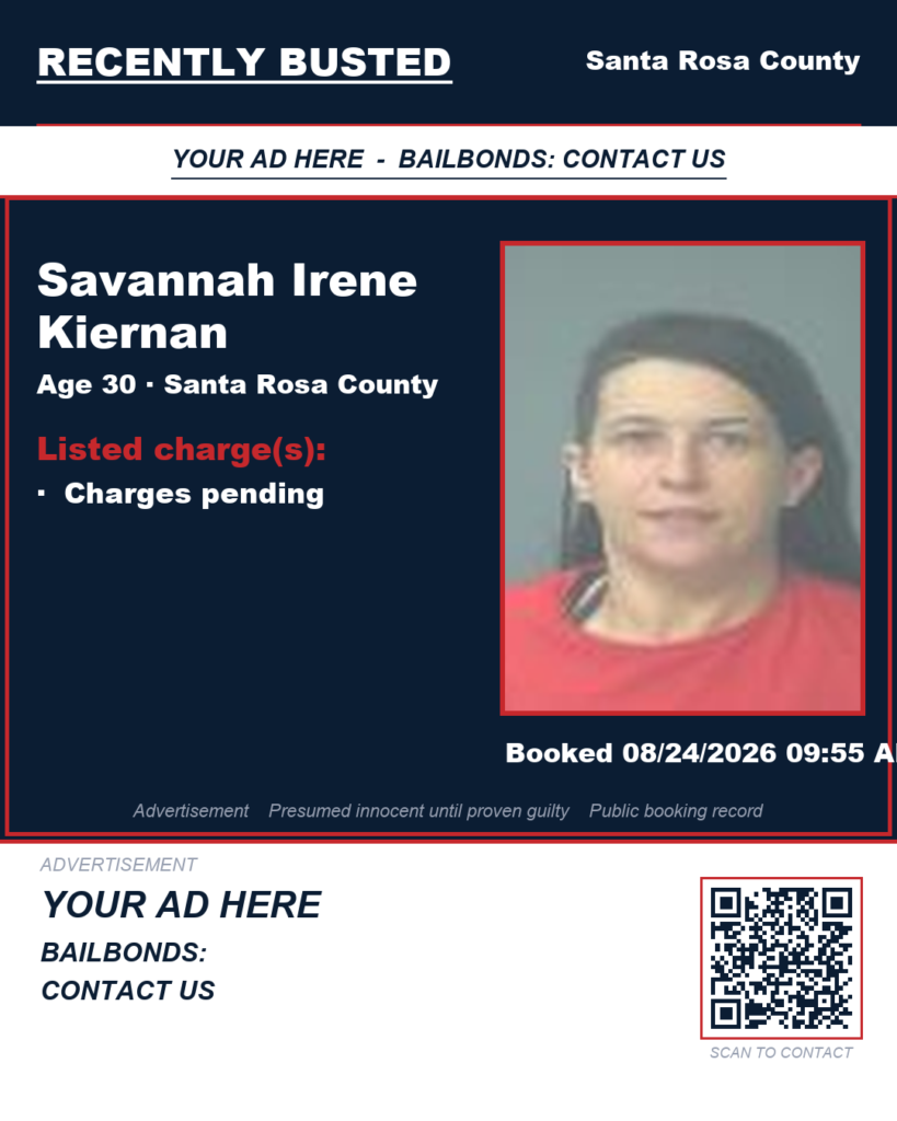 Arrest report — Savannah Irene Kiernan