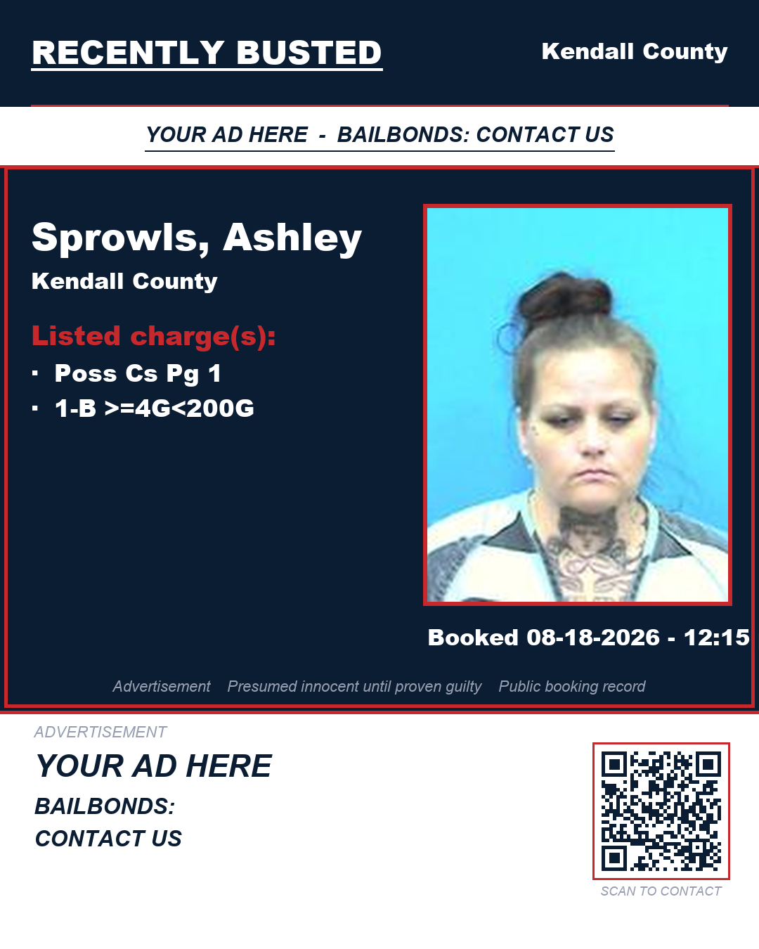 Arrest report - Sprowls, Ashley