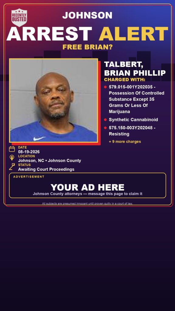 Arrest report — TALBERT, BRIAN PHILLIP