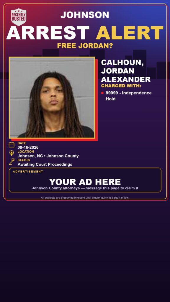 Arrest report — CALHOUN, JORDAN ALEXANDER