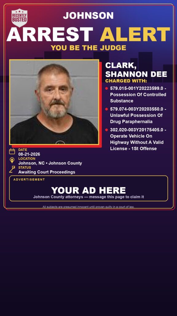 Arrest report — CLARK, SHANNON DEE