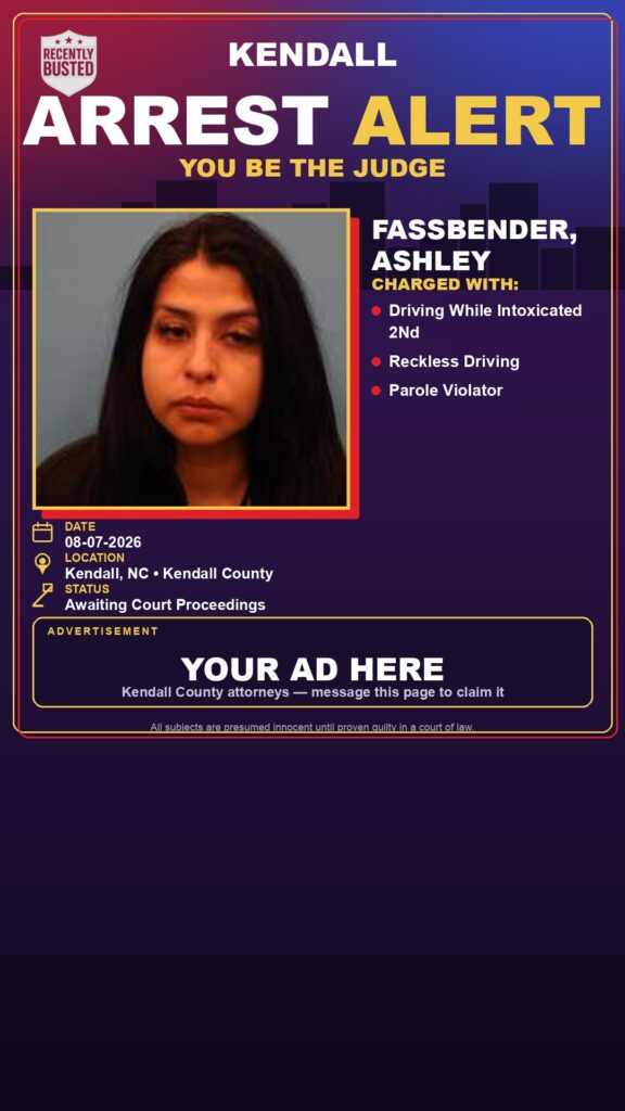 Arrest report — Fassbender, Ashley