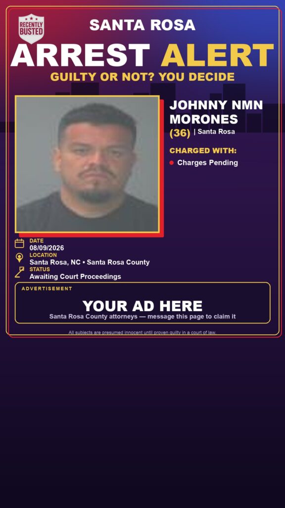 Arrest report — Johnny Nmn Morones