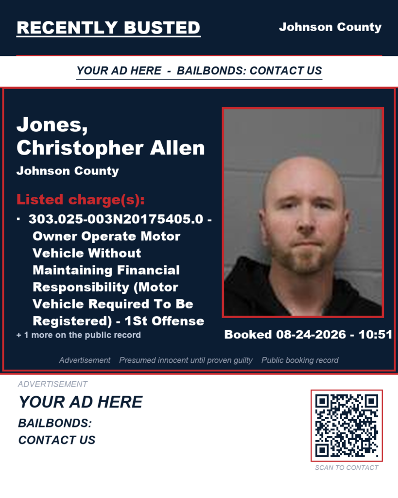 Arrest report — JONES, CHRISTOPHER ALLEN
