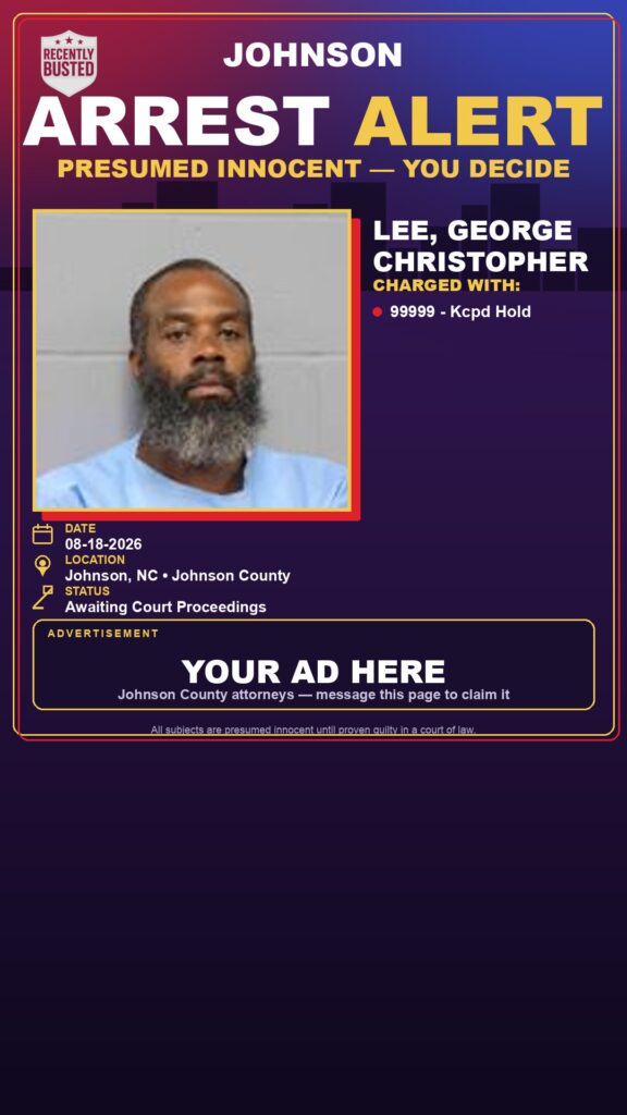 Arrest report — LEE, GEORGE CHRISTOPHER
