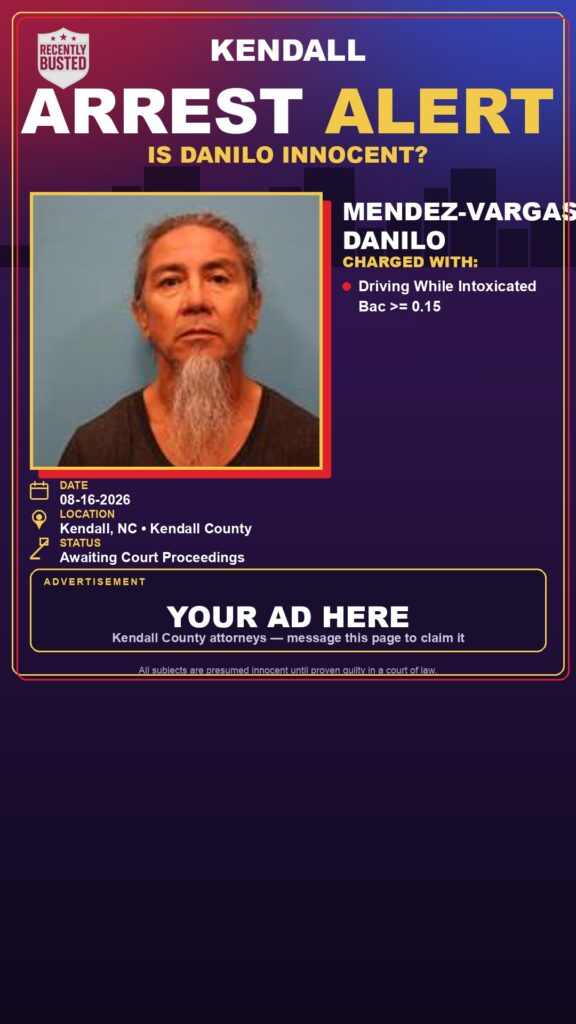 Arrest report — Mendez-Vargas, Danilo