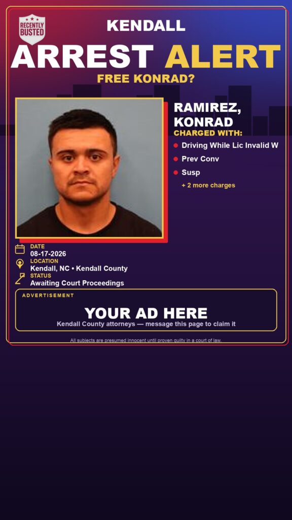 Arrest report — Ramirez, Konrad