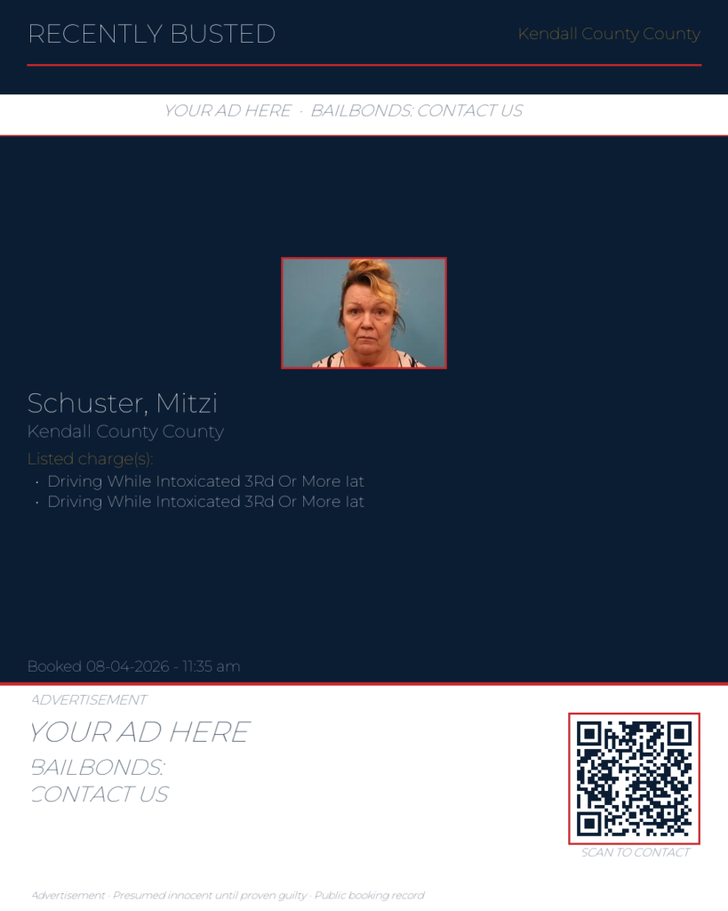 Arrest report — Schuster, Mitzi