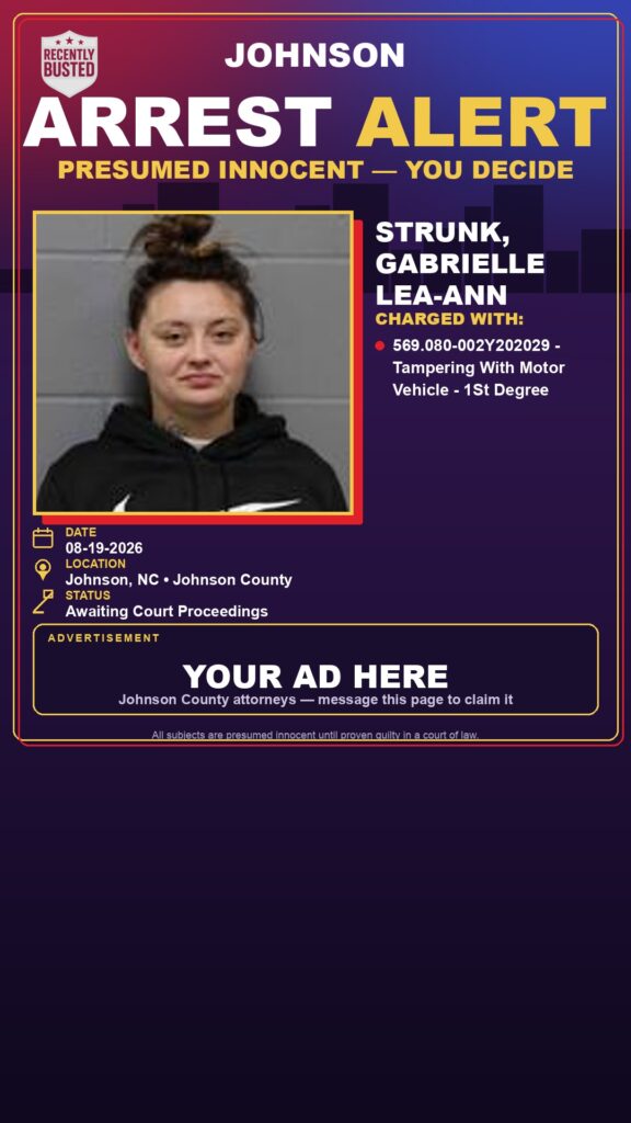 Arrest report — STRUNK, GABRIELLE LEA-ANN