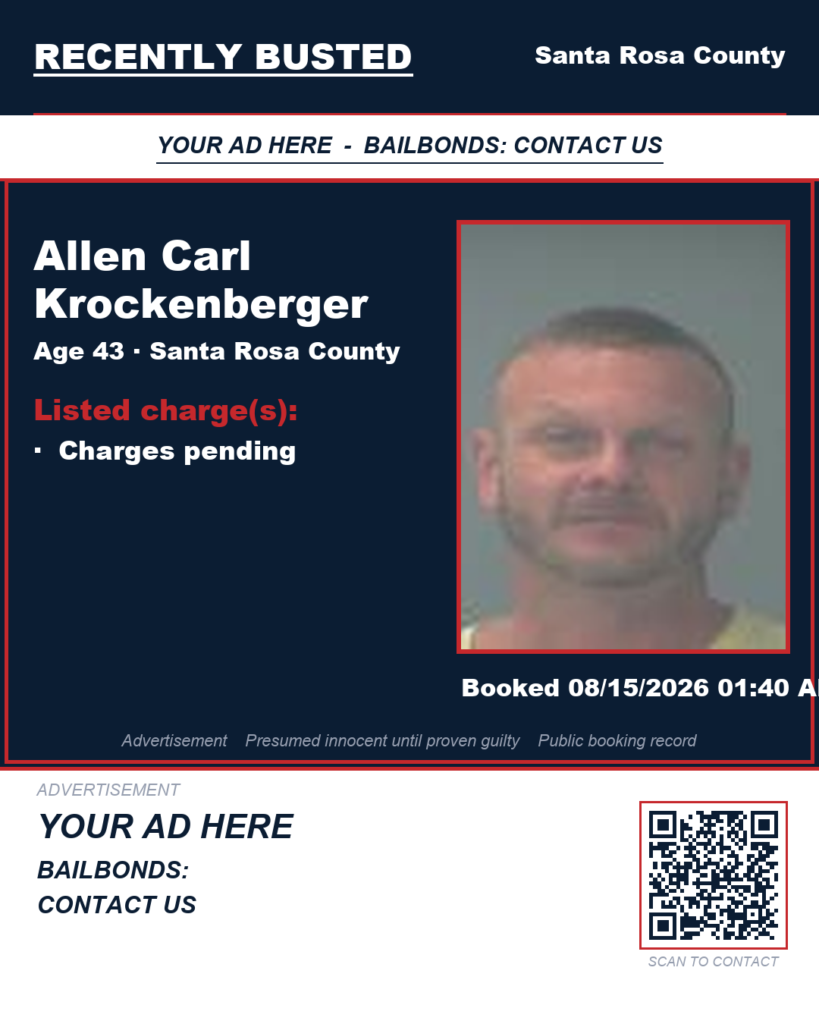 Arrest report - Allen Carl Krockenberger