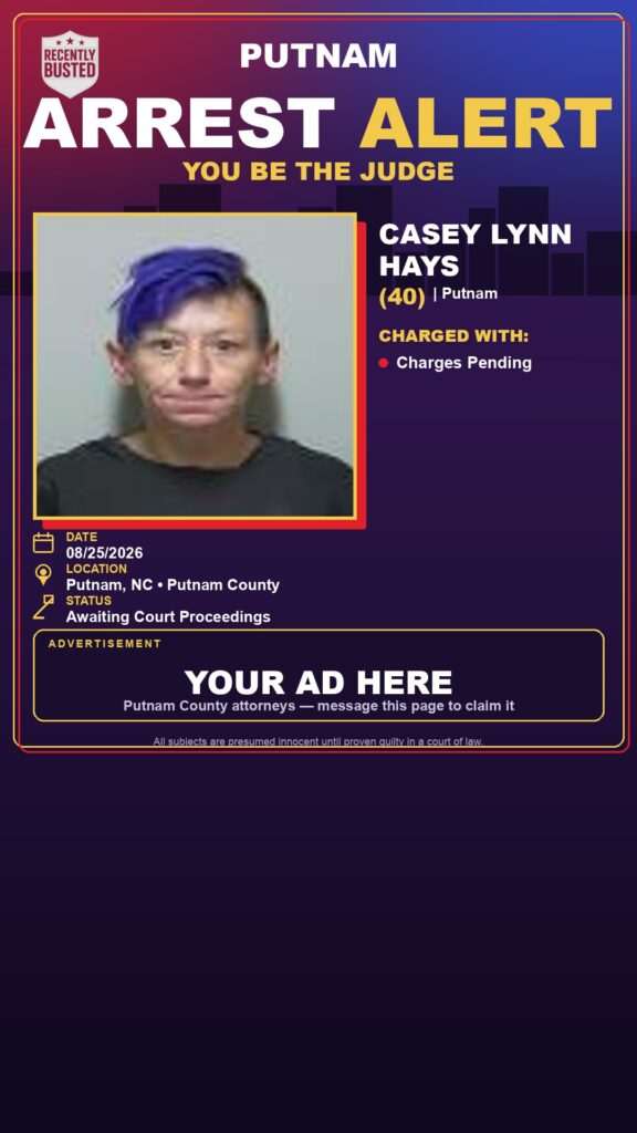 Arrest report - Casey Lynn Hays