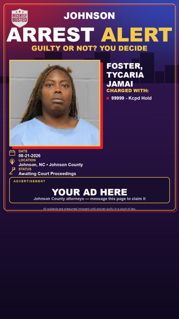 Arrest report — FOSTER, TYCARIA JAMAI