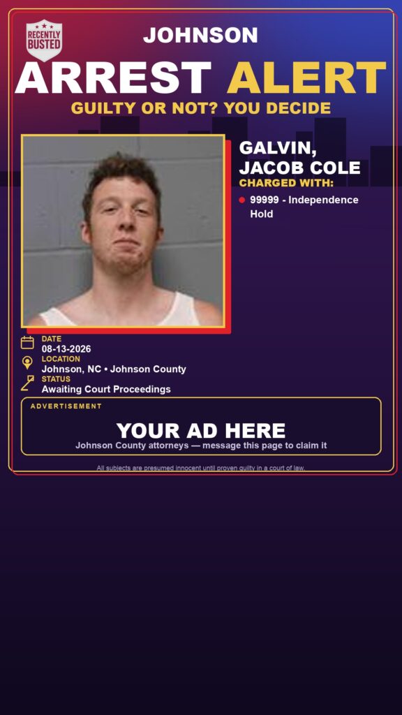 Arrest report — GALVIN, JACOB COLE
