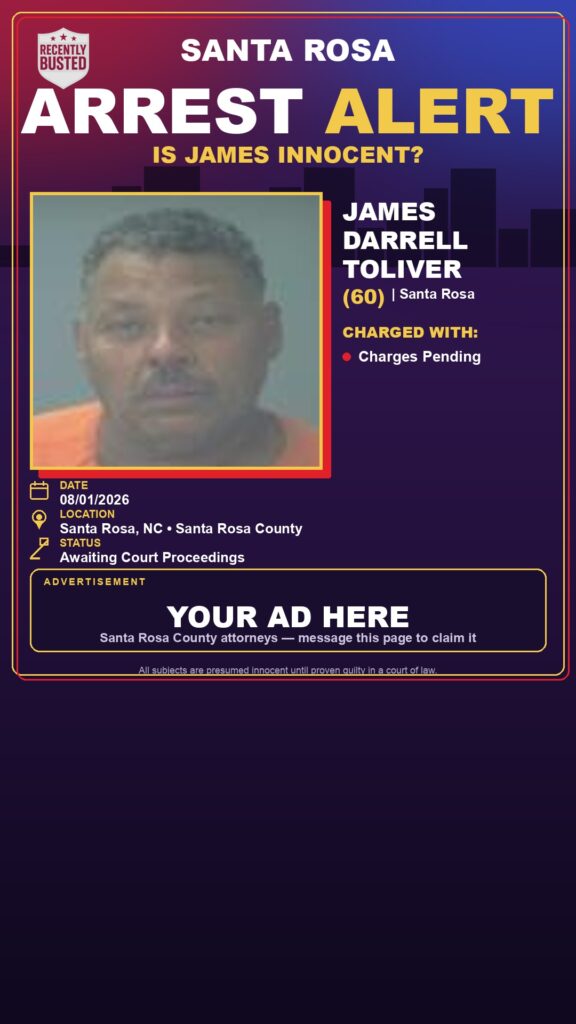 Arrest report - James Darrell Toliver