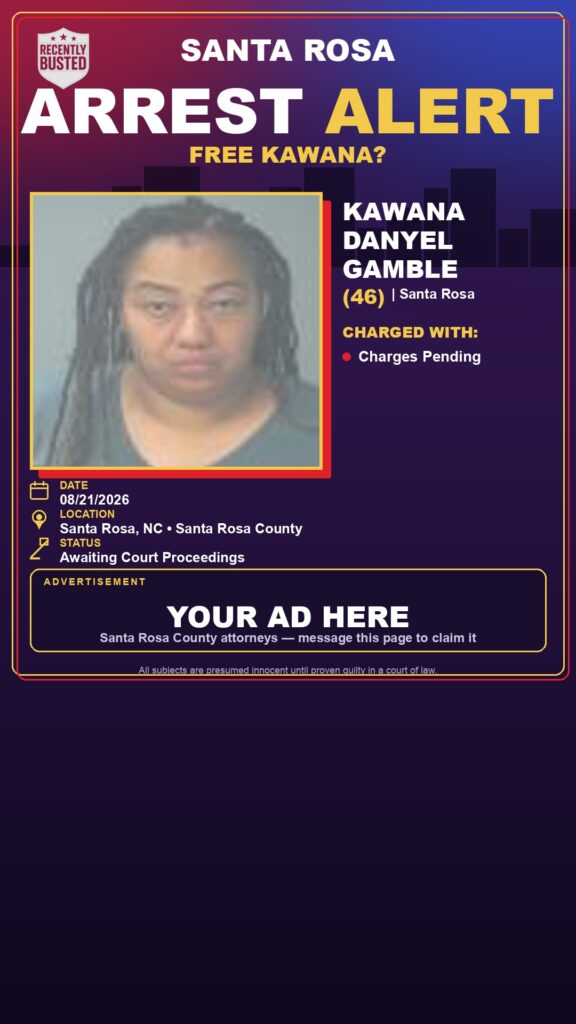 Arrest report — Kawana Danyel Gamble
