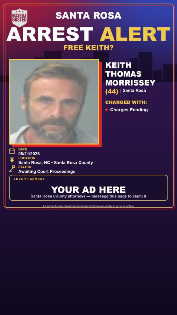 Arrest report — Keith Thomas Morrissey