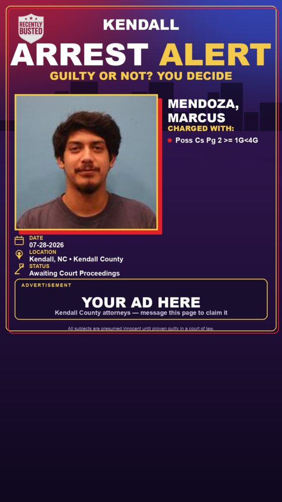 Arrest report — Mendoza, Marcus
