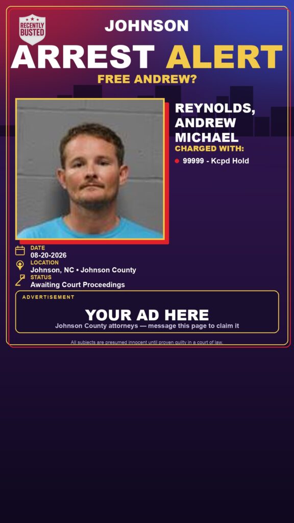 Arrest report — REYNOLDS, ANDREW MICHAEL