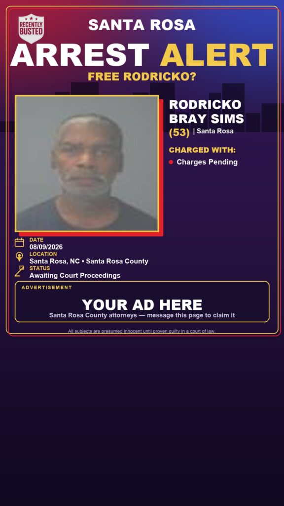 Arrest report — Rodricko Bray Sims