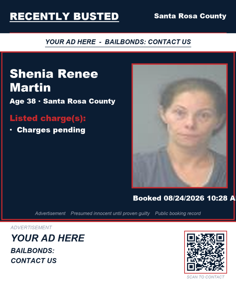 Arrest report — Shenia Renee Martin