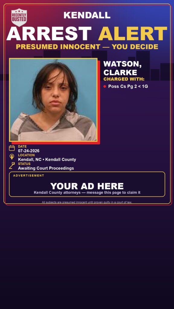 Arrest report — Watson, Clarke
