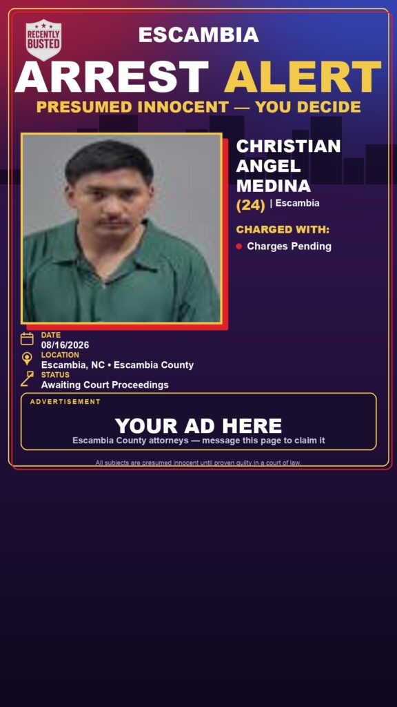 Arrest report - Christian Angel Medina
