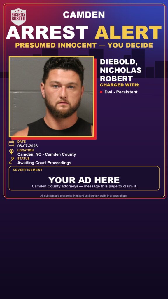 Arrest report — Diebold, Nicholas Robert