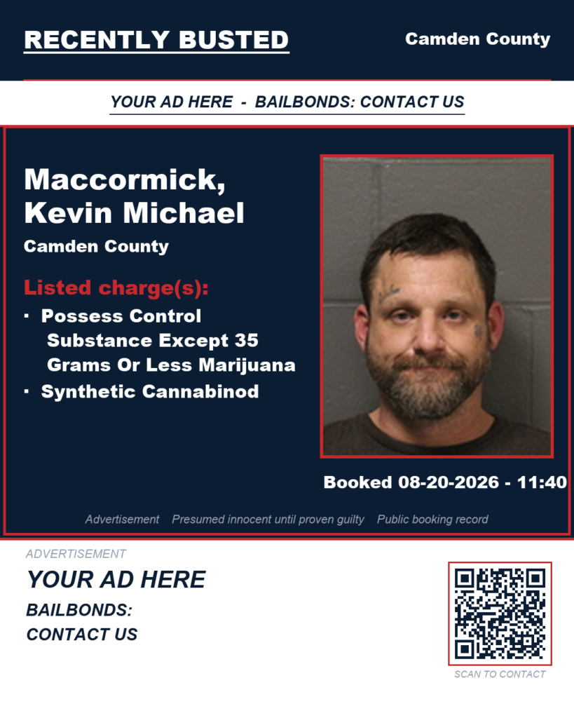 Arrest report — Maccormick, Kevin Michael