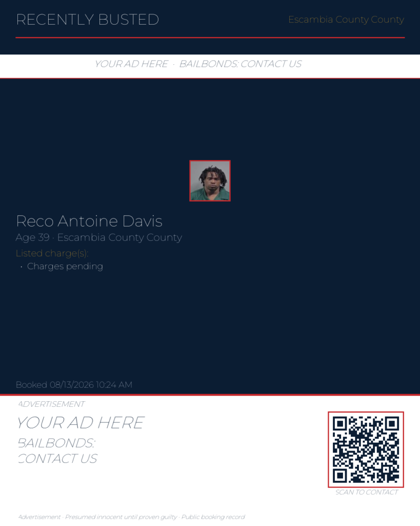 Arrest report - Reco Antoine Davis