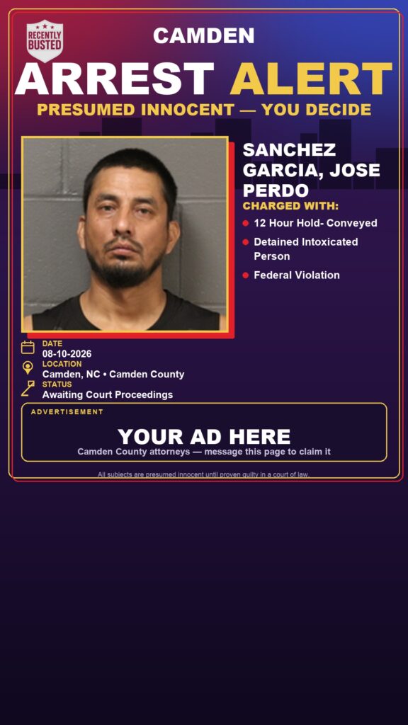 Arrest report — Sanchez Garcia, Jose Perdo
