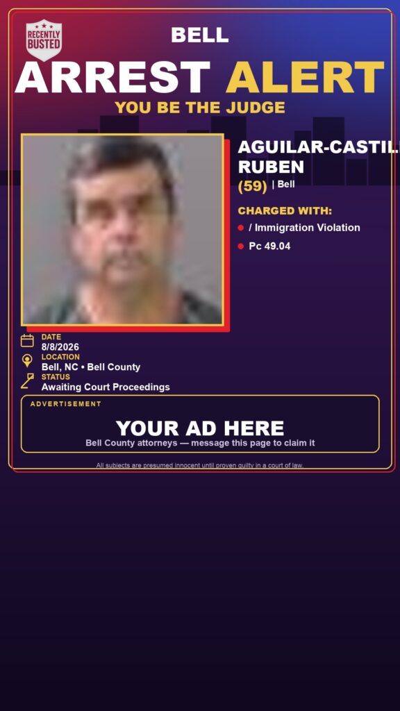 Arrest report — AGUILAR-CASTILLO, RUBEN