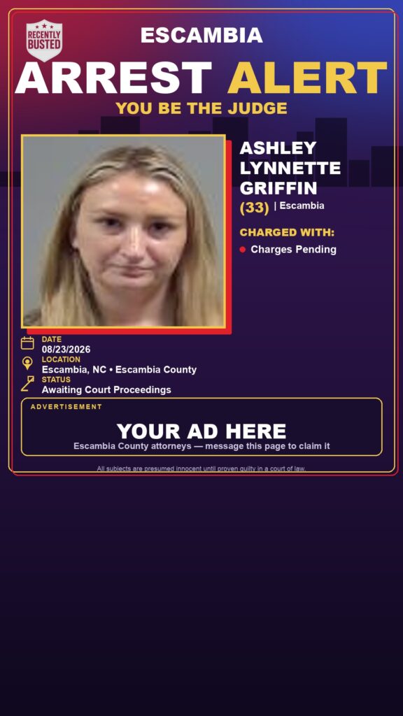 Arrest report - Ashley Lynnette Griffin
