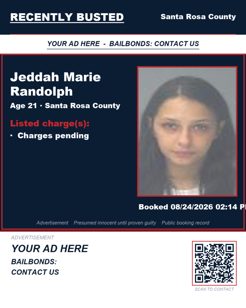 Arrest report — Jeddah Marie Randolph