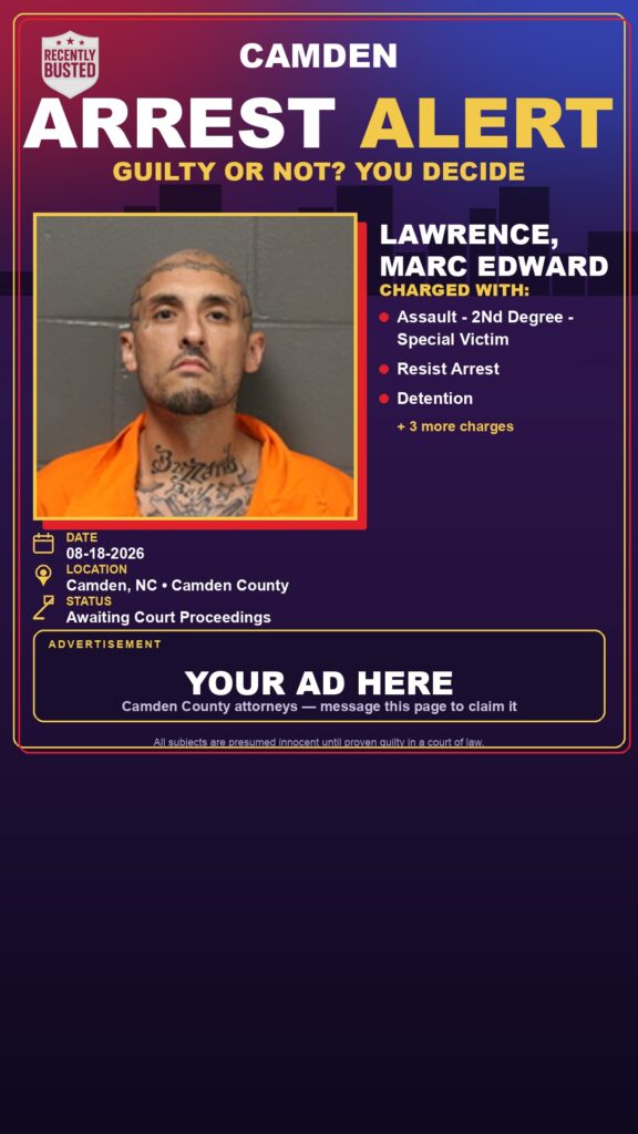 Arrest report — Lawrence, Marc Edward