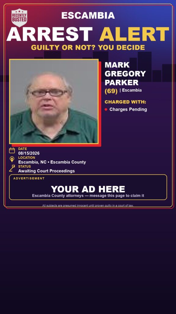 Arrest report - Mark Gregory Parker
