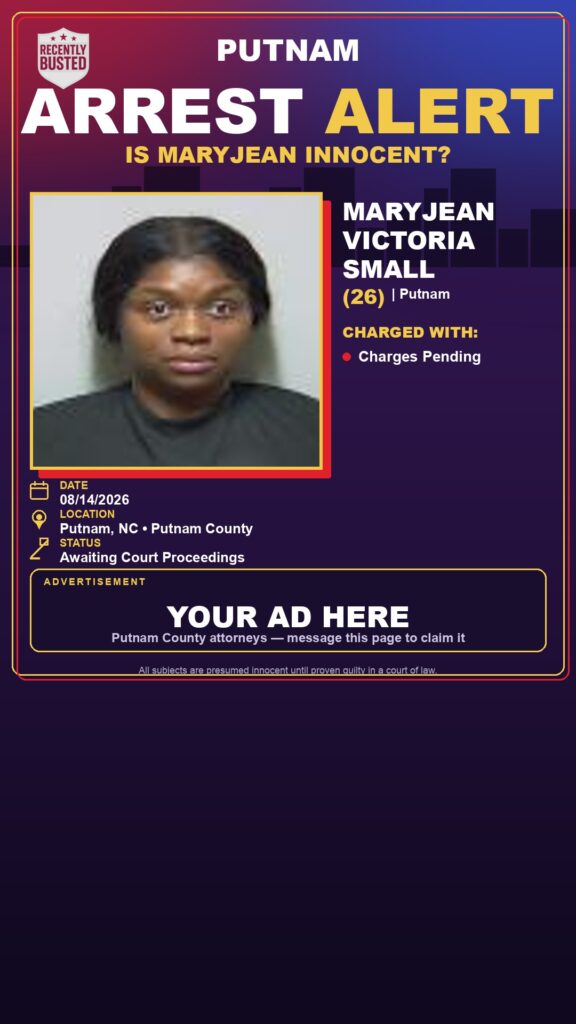 Arrest report - Maryjean Victoria Small