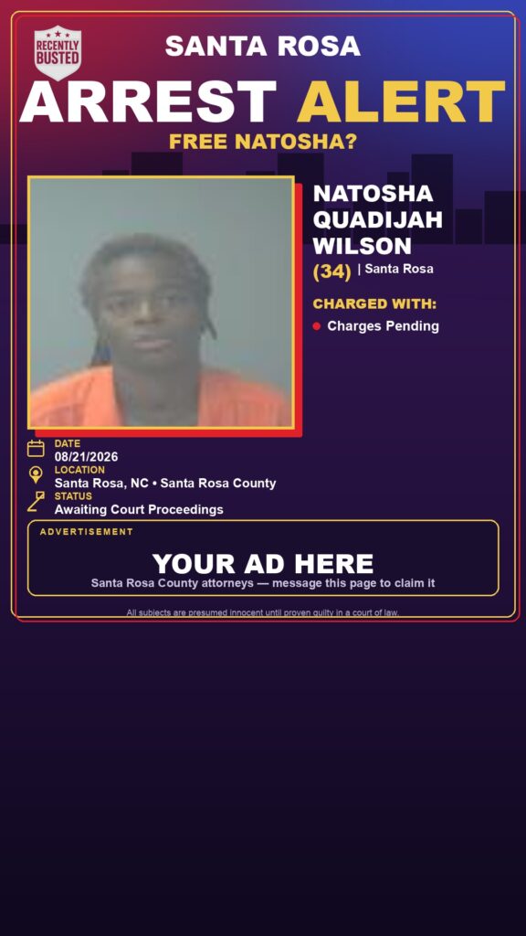 Arrest report — Natosha Quadijah Wilson