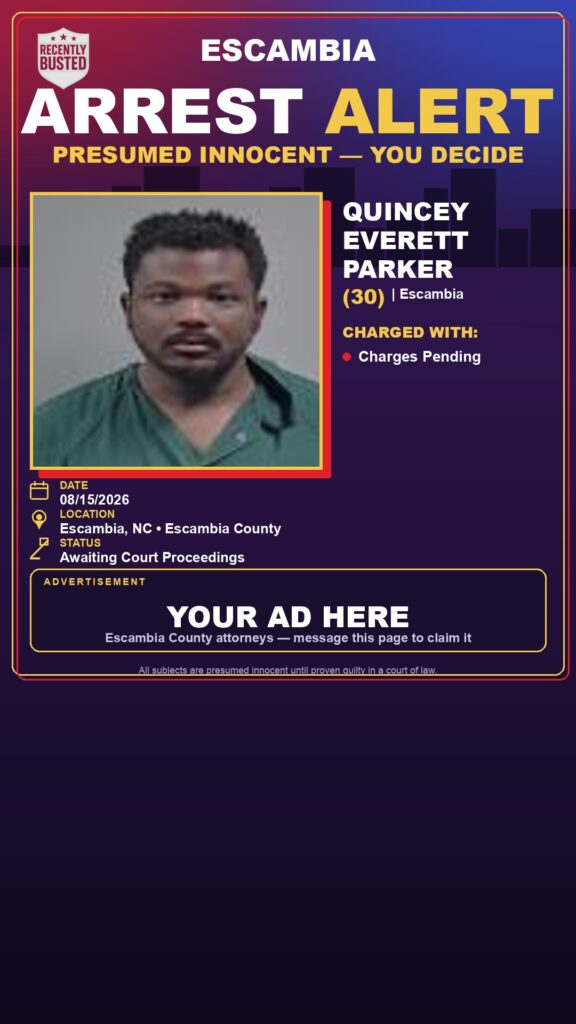 Arrest report - Quincey Everett Parker
