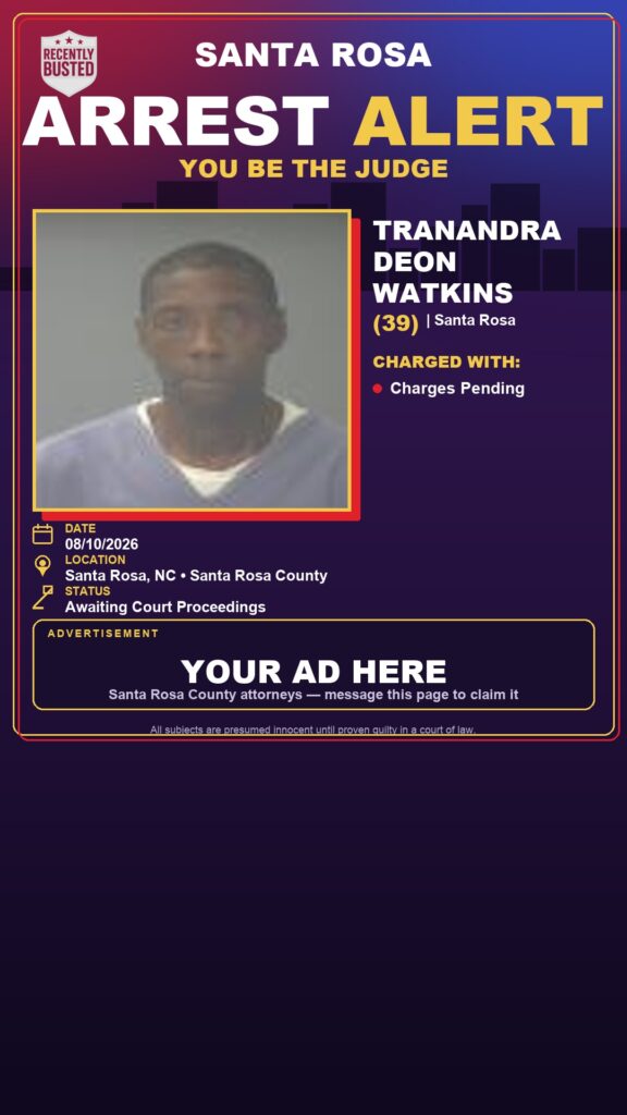 Arrest report — Tranandra Deon Watkins