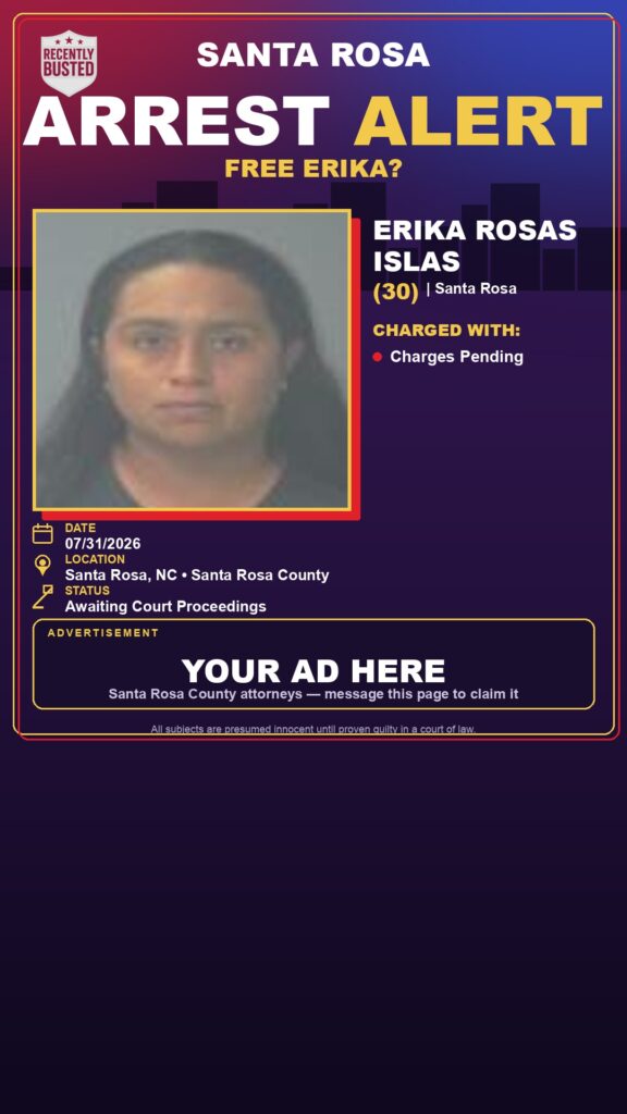 Booking photo of Erika Rosas Islas