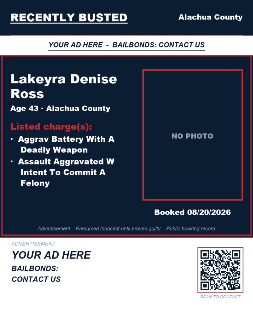 Arrest report — Lakeyra Denise Ross