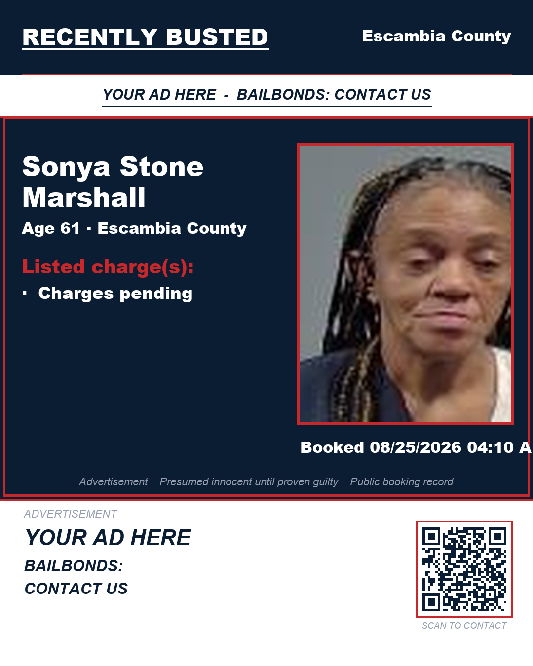 Arrest report - Sonya Stone Marshall